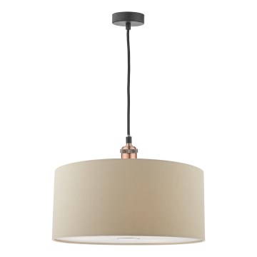 Daar Lighting RON6529 - Závesné svietidlo na lanku RONDA 1xE27/60W/230V béžová