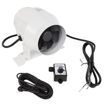 Dalap 24MF100 - Potrubný ventilátor s úsporným motorom a regulátorom otáčok MF 100 EC 18W/230V