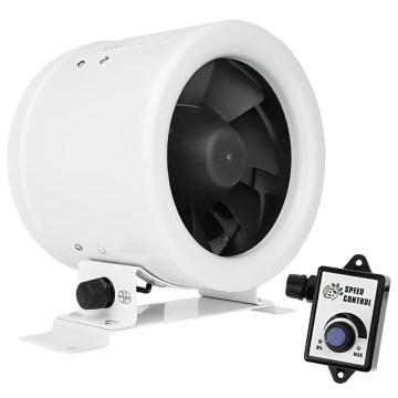 Dalap 24MF125 - Potrubný ventilátor s úsporným motorom a regulátorom otáčok MF 125 EC 20W/230V