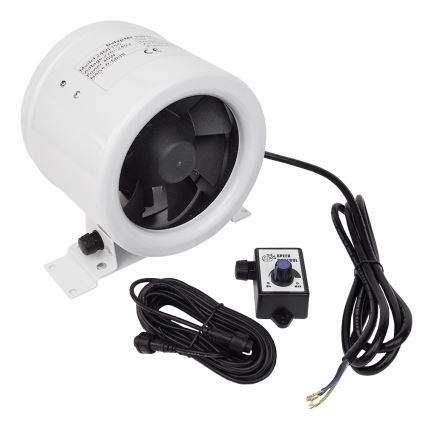 Dalap 24MF150 - Potrubný ventilátor s úsporným motorom a regulátorom otáčok MF 150 EC 40W/230V