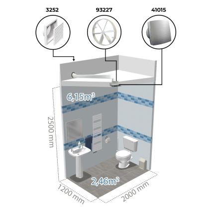 Dalap 41016 - Axiálny ventilátor s časovačom 100 BFAZ 16W/230V