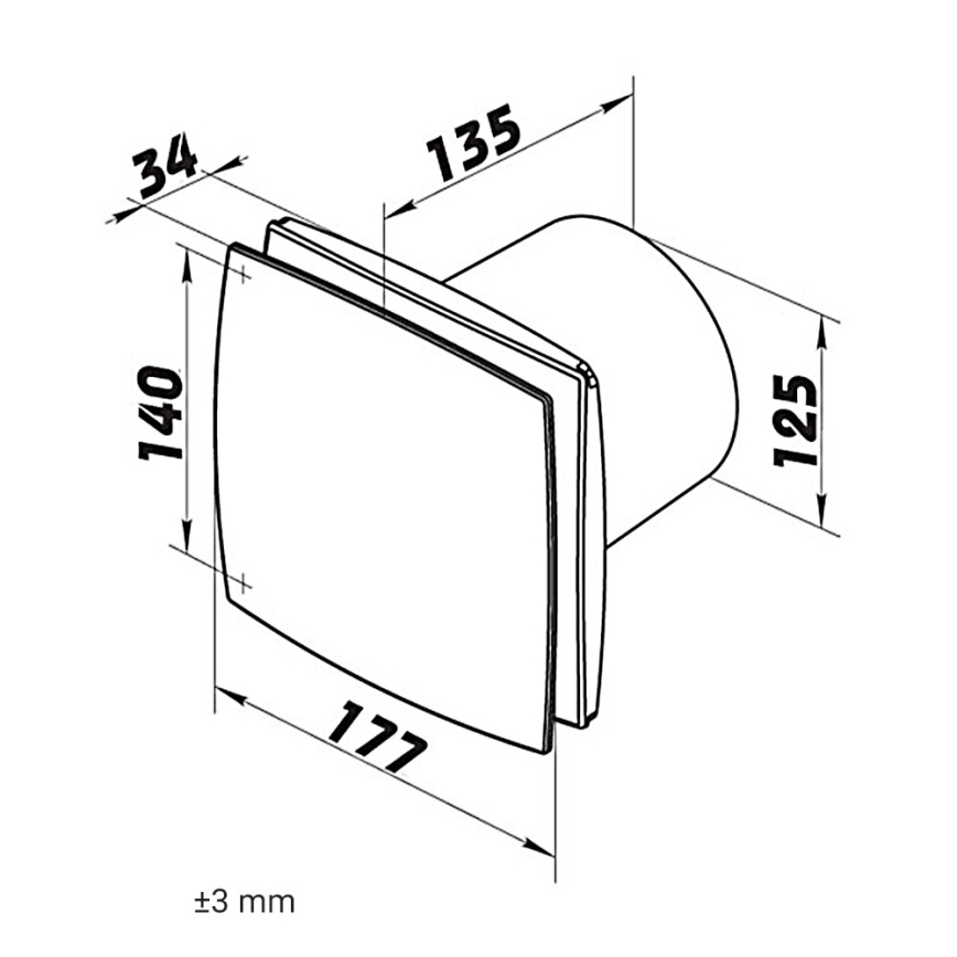 Dalap 41023 - Axiálny ventilátor 125 BF 24W/230V