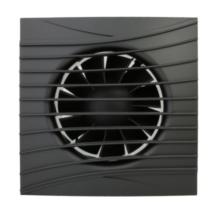 Dalap 41095ZW - Axiálny ventilátor s časovačom a snímačom vlhkosti 100 DARK ZW 8,4W/230V
