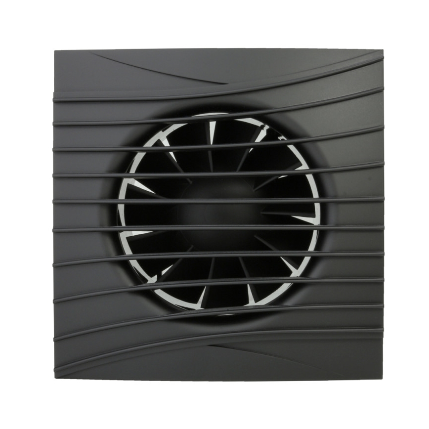 Dalap 41095ZW - Axiálny ventilátor s časovačom a snímačom vlhkosti 100 DARK ZW 8,4W/230V