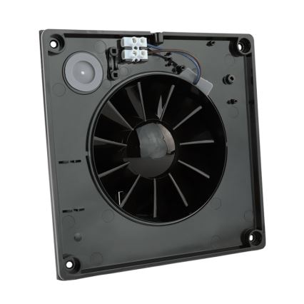 Dalap 41096ZW - Axiálny ventilátor s časovačom 125 DARK ZW 10W/230V