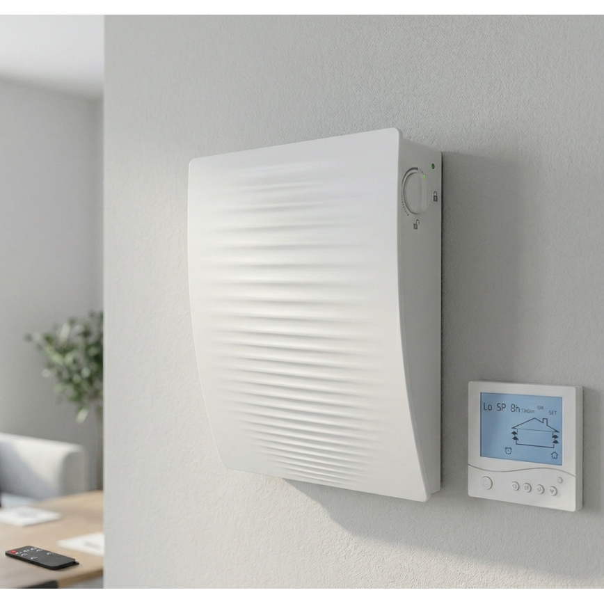 Dalap 55561 - SADA 2x Izbový rekuperátor ZEPHIR SIMPLE DOUBLE 7,61W/230V