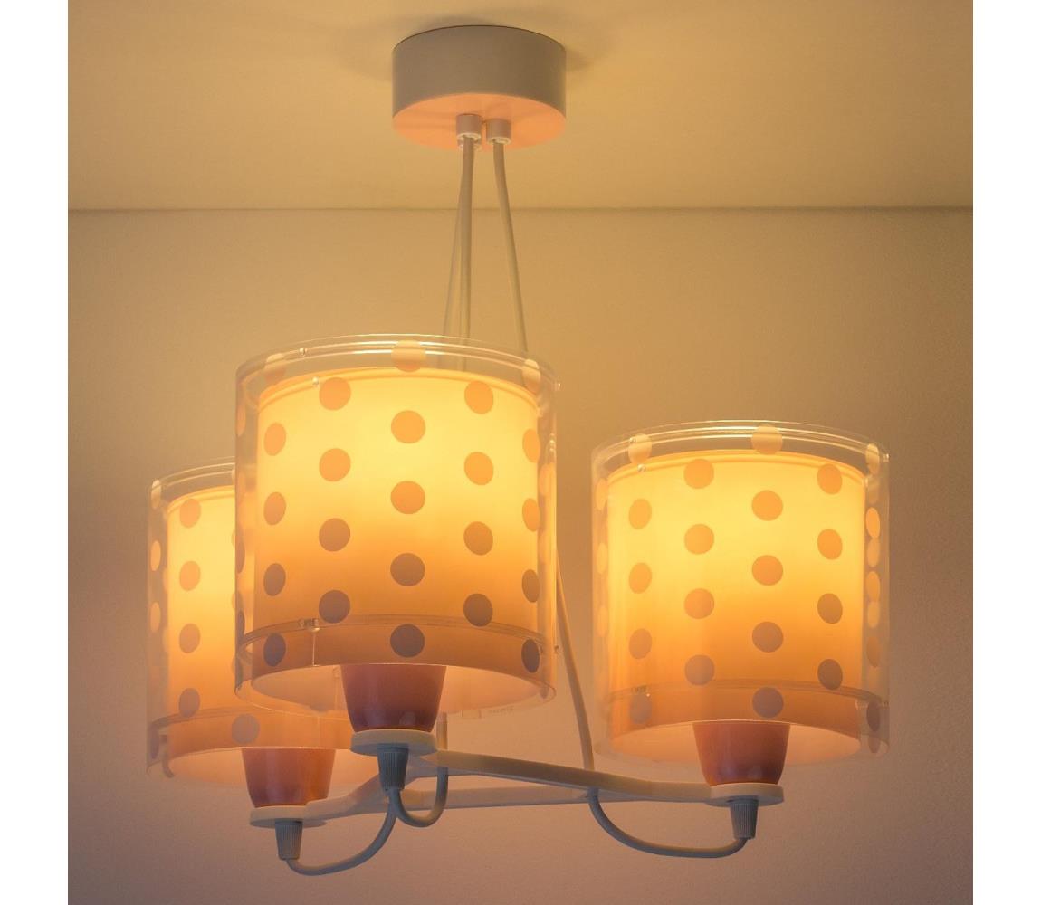 Dalber Dalber 41007S - Detský luster DOTS 3xE27/60W/230V