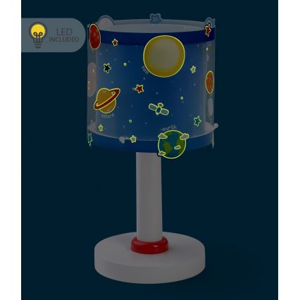 Dalber 41341N - LED detská lampička PLANETS 1xG4/4W/230V modrá