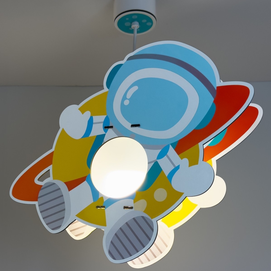 Dalber 41347 - Detský luster ASTRONAUT 1xE27/15W/230V