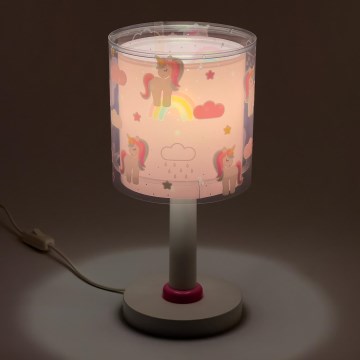 Dalber 41591N - LED detská lampička UNICORNS 1xG4/4W/230V ružová