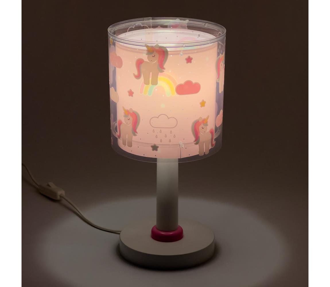 Dalber 41591N - LED detská lampička UNICORNS 1xG4/4W/230V ružová 41591N