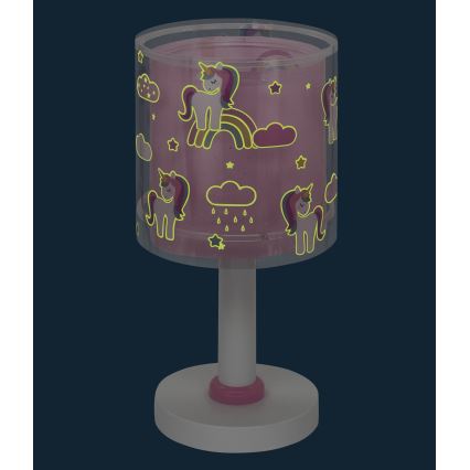 Dalber 41591N - LED detská lampička UNICORNS 1xG4/4W/230V ružová
