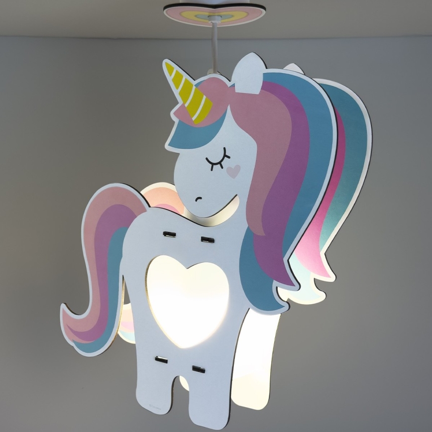 Dalber 41597 - Detský luster UNICORN 1xE27/15W/230V