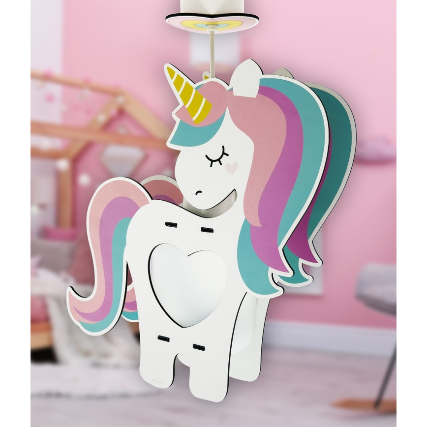 Dalber 41597 - Detský luster UNICORN 1xE27/15W/230V