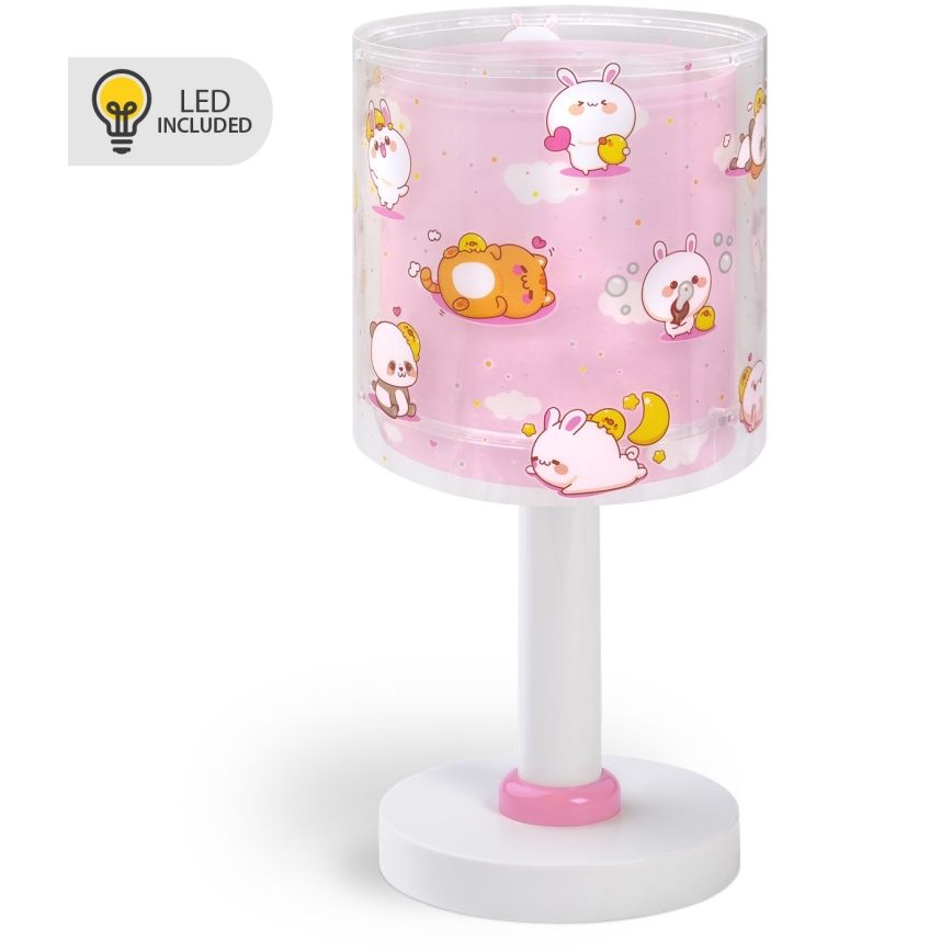 Dalber 41761S - LED detská lampička KAWAII FRIENDS 1xG4/4W/230V ružová