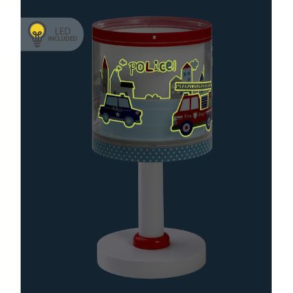 Dalber 60611N - LED detská lampička POLICE 1xG4/4W/230V pestrofarebná