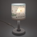 Dalber 60621N - LED detská lampička RHINO&CROCO 1xG4/4W/230V sivá
