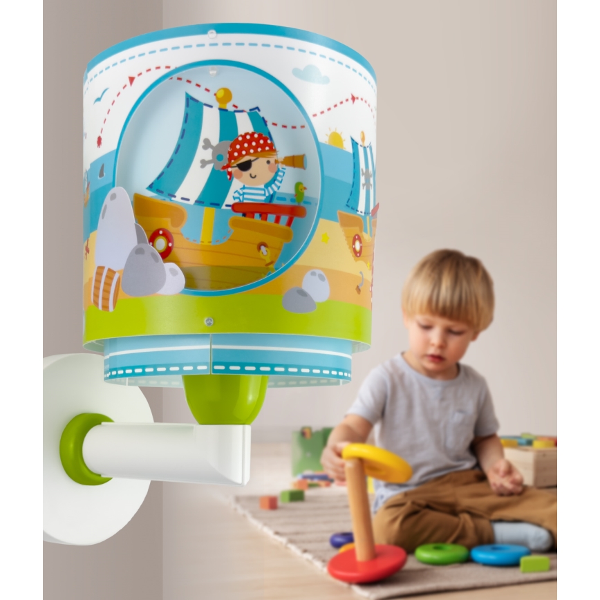 Dalber 60659 - Detské nástenné svietidlo PIRATE ISLAND 1xE27/15W/230V