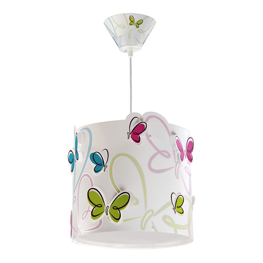 Dalber 62142 - Detský luster BUTTERFLY 1xE27/60W/230V