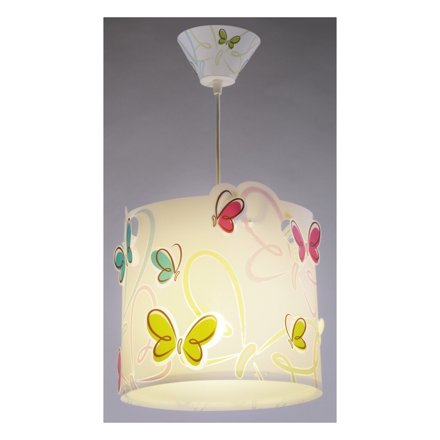 Dalber 62142 - Detský luster BUTTERFLY 1xE27/60W/230V