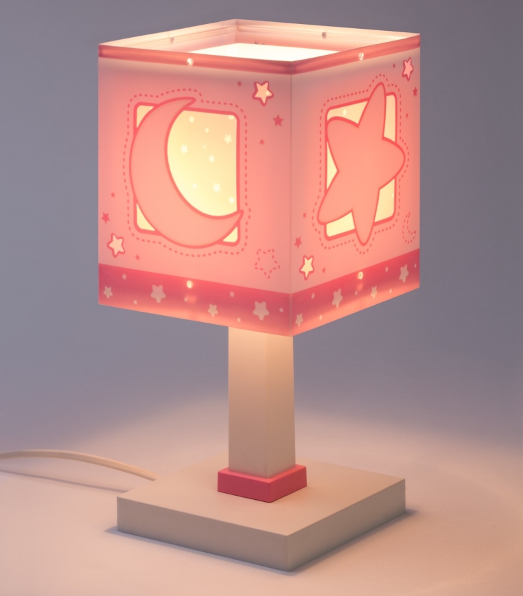 Dalber 63231NS - LED detská lampička MOONLIGHT 1xG4/4W/230V ružová