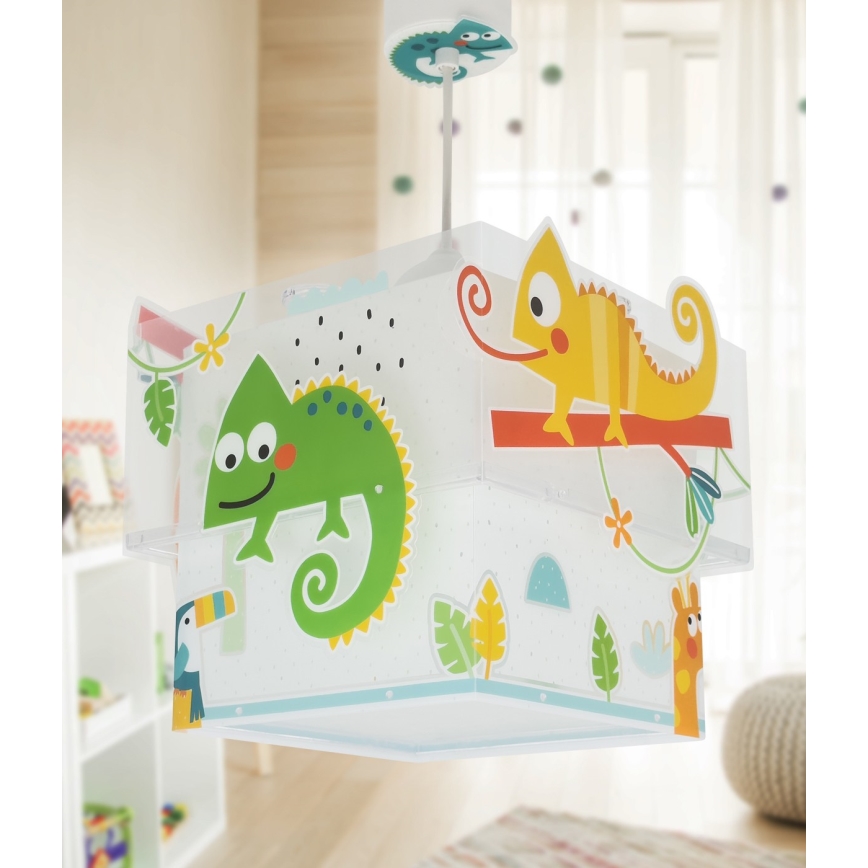 Dalber 63312 - Detský luster HAPPY JUNGLE 1xE27/15W/230V