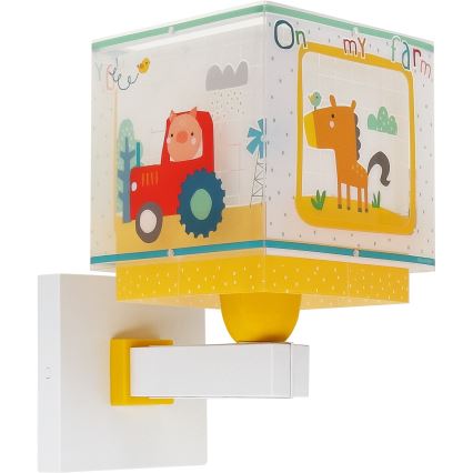 Dalber 63409 - Detské nástenné svietidlo MY FARM 1xE27/15W/230V