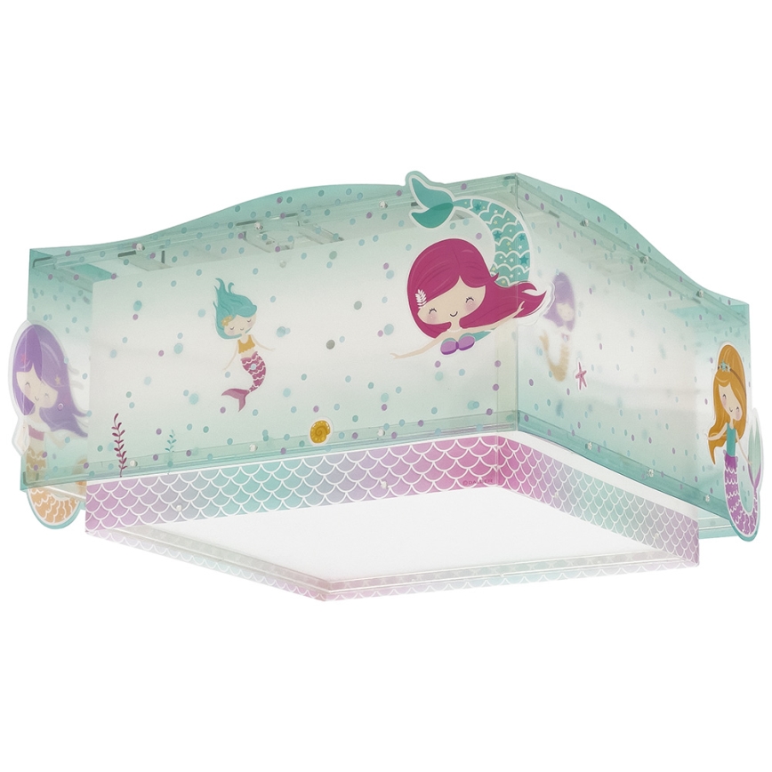 Dalber 63446 - Detské stropné svietidlo MERMAIDS 2xE27/60W/230V
