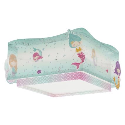 Dalber 63446 - Detské stropné svietidlo MERMAIDS 2xE27/60W/230V