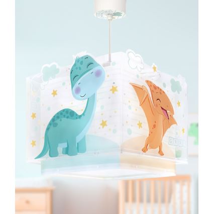 Dalber 63452 - Detský luster BABY DINOS 1xE27/15W/230V pestrofarebný