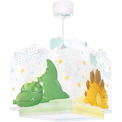 Dalber 63452 - Detský luster BABY DINOS 1xE27/15W/230V pestrofarebný