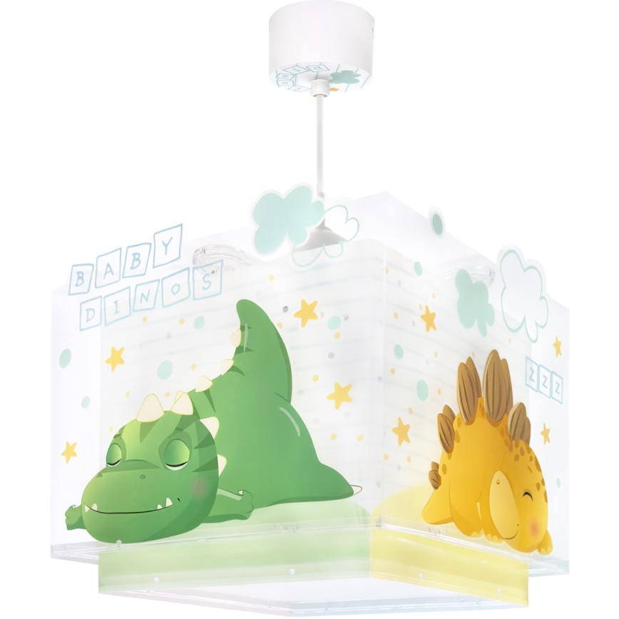 Dalber 63452 - Detský luster BABY DINOS 1xE27/15W/230V pestrofarebný