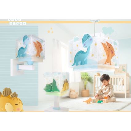 Dalber 63452 - Detský luster BABY DINOS 1xE27/15W/230V pestrofarebný