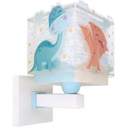Dalber 63459 - Detská nástenná lampa BABY DINOS 1xE27/15W/230V pestrofarebná