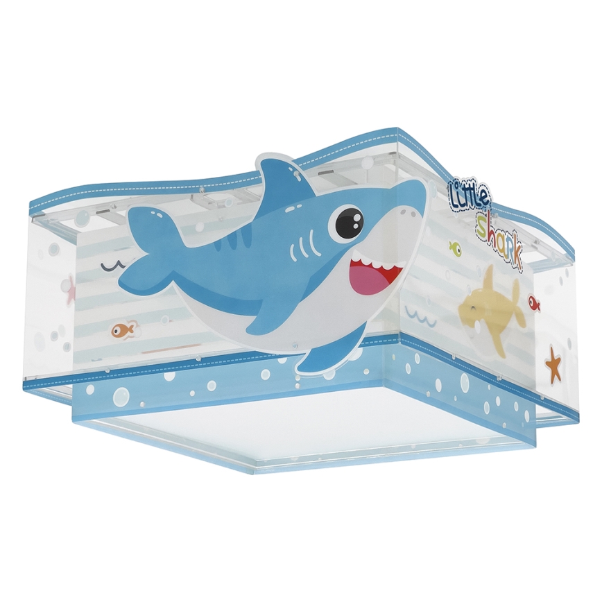 Dalber 63476 - Detské stropné svietidlo BABY SHARK 2xE27/60W/230V