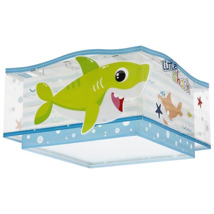 Dalber 63476 - Detské stropné svietidlo BABY SHARK 2xE27/60W/230V