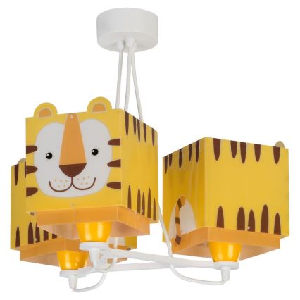 Dalber 64567 - Detský luster LITTLE TIGER 3xE27/60W/230V