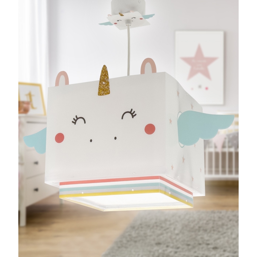 Dalber 64592 - Detský luster LITTLE UNICORN 1xE27/15W/230V