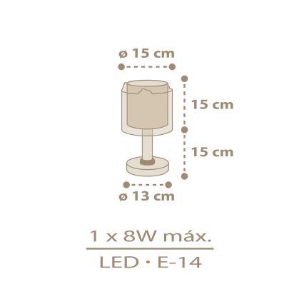 Dalber 76871 - Detská lampička BABY CHICK 1xE14/8W/230V