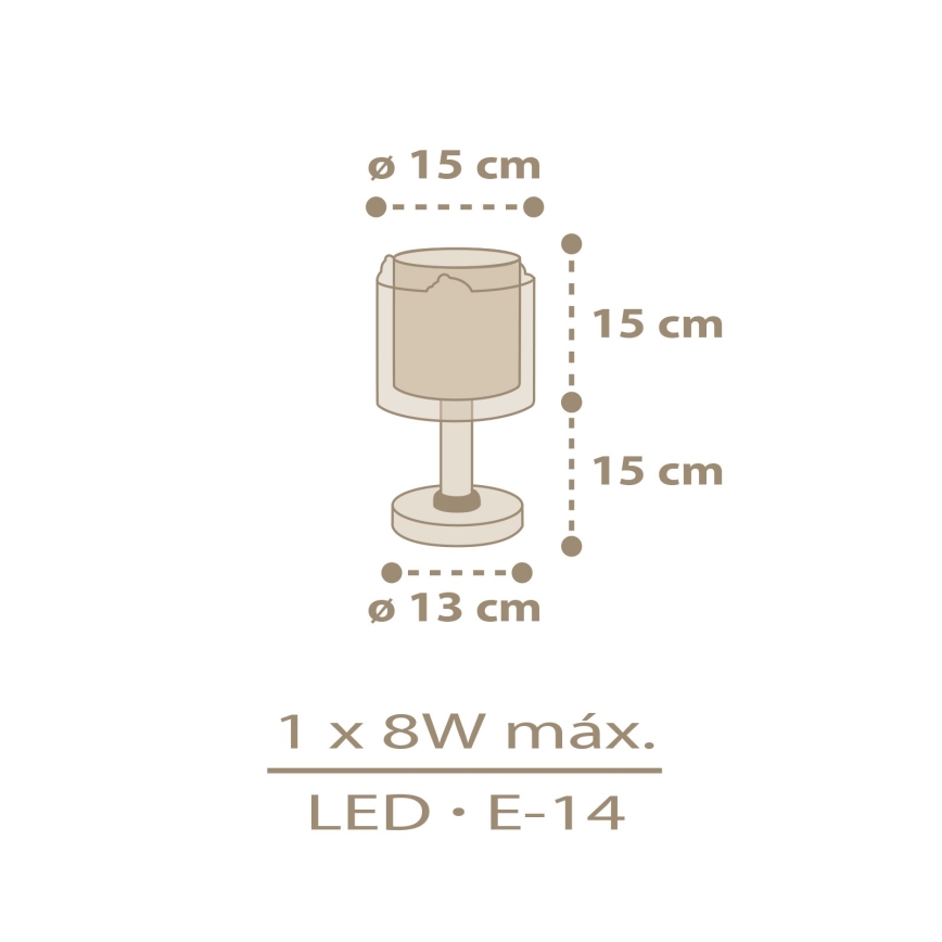 Dalber 76871 - Detská lampička BABY CHICK 1xE14/8W/230V