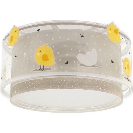 Dalber 76876 - Detské stropné svietidlo BABY CHICK 2xE27/15W/230V