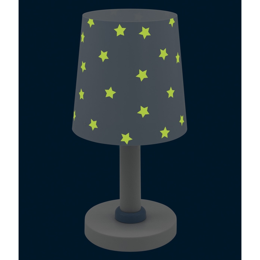 Dalber 82211T - Detská lampička STAR LIGHT 1xE14/40W/230V modrá