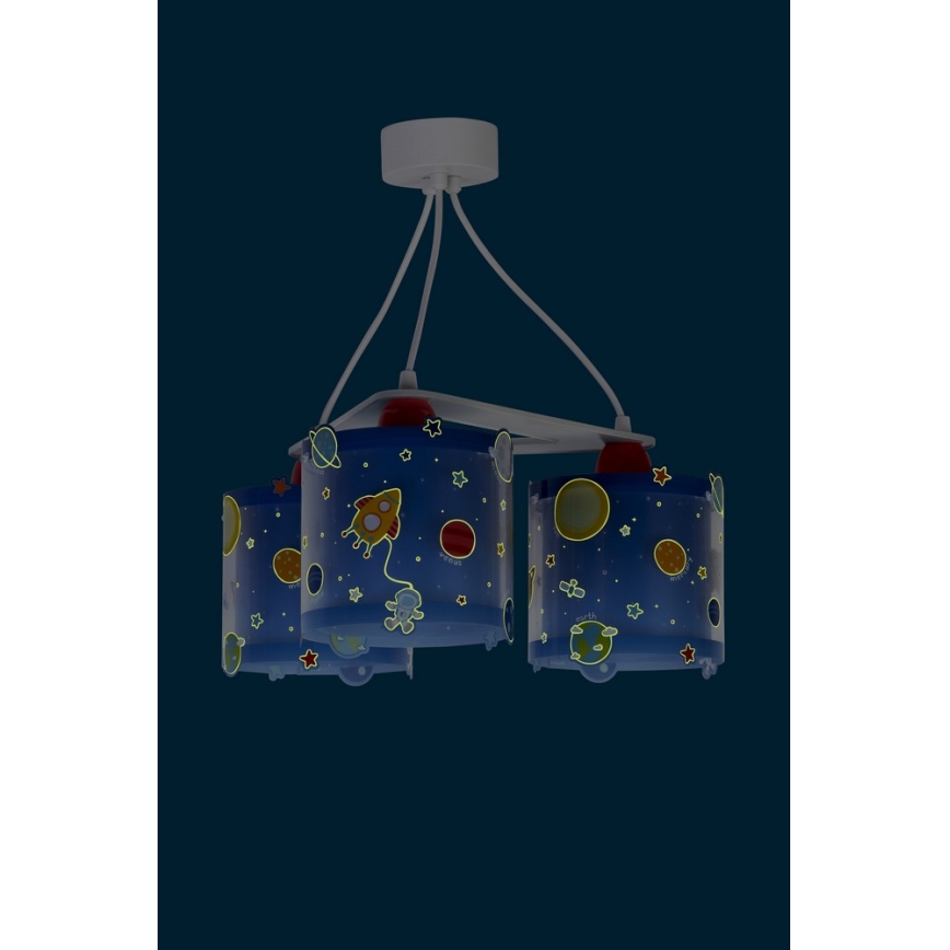 Dalber D-41344 - Detský luster PLANETS 3xE27/60W/230V