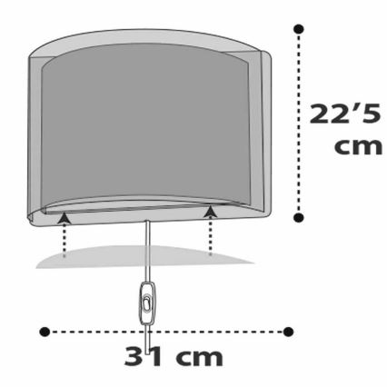 Dalber D-41418S - Detské nástenné svietidlo CLOUDS 1xE27/60W/230V