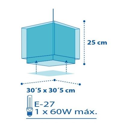 Dalber D-43422 - Detský luster PETIT MARIN 1xE27/60W/230V