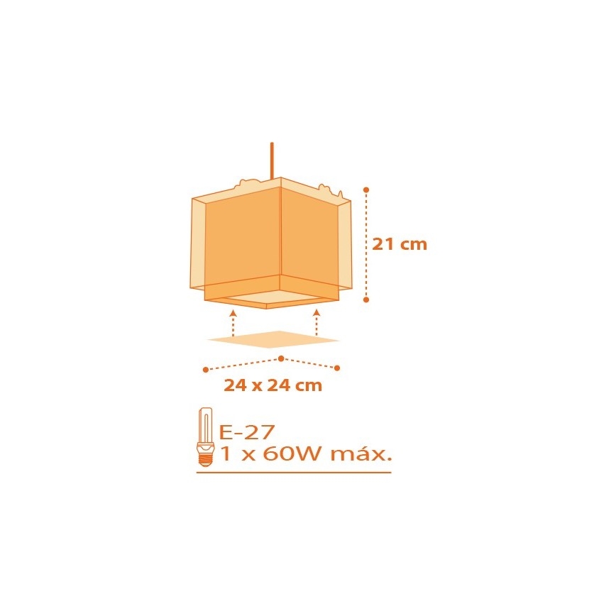 Dalber D-73452 - Detský luster DINOS 1xE27/60W/230V