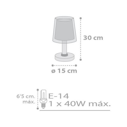 Dalber D-81211E - Detská lampička STARS 1xE14/40W/230V