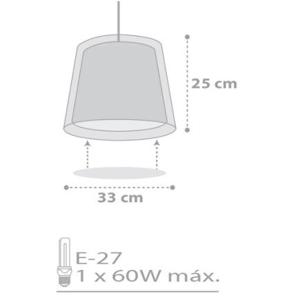 Dalber D-81212L - Detský luster na lanku STARS 1xE27/60W/230V