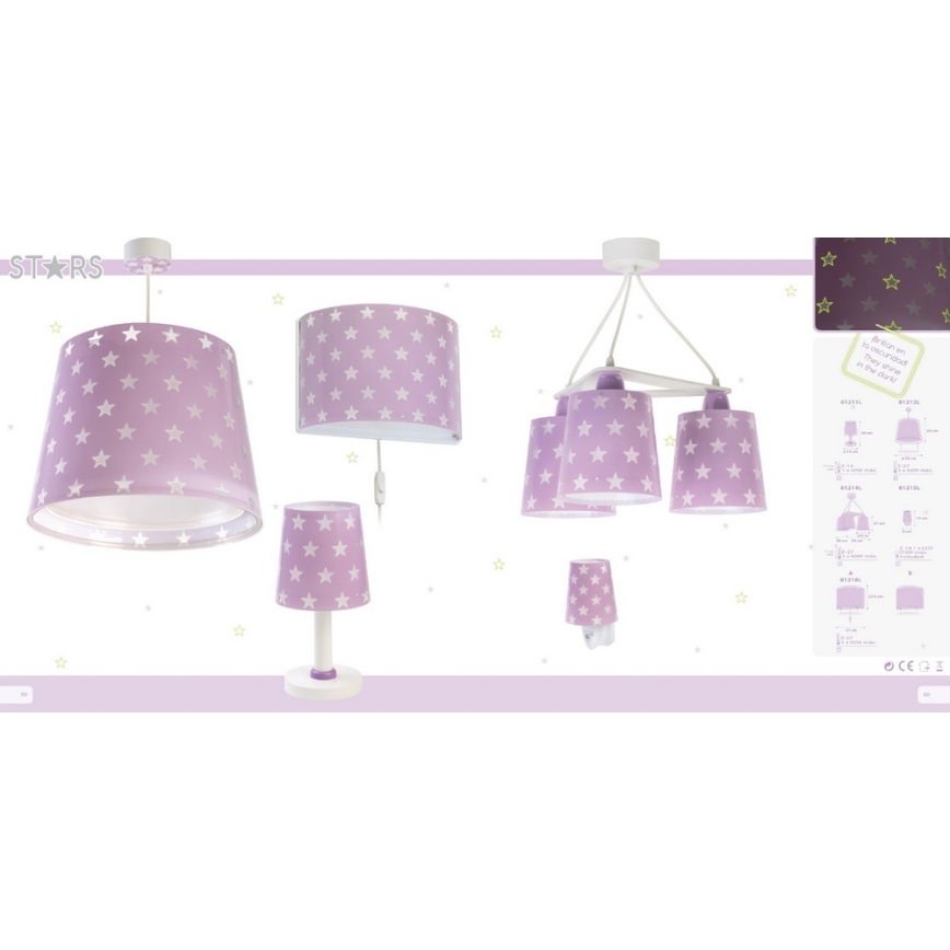 Dalber D-81215L - LED nočná lampa STARS 1xE14/0,5W/230V
