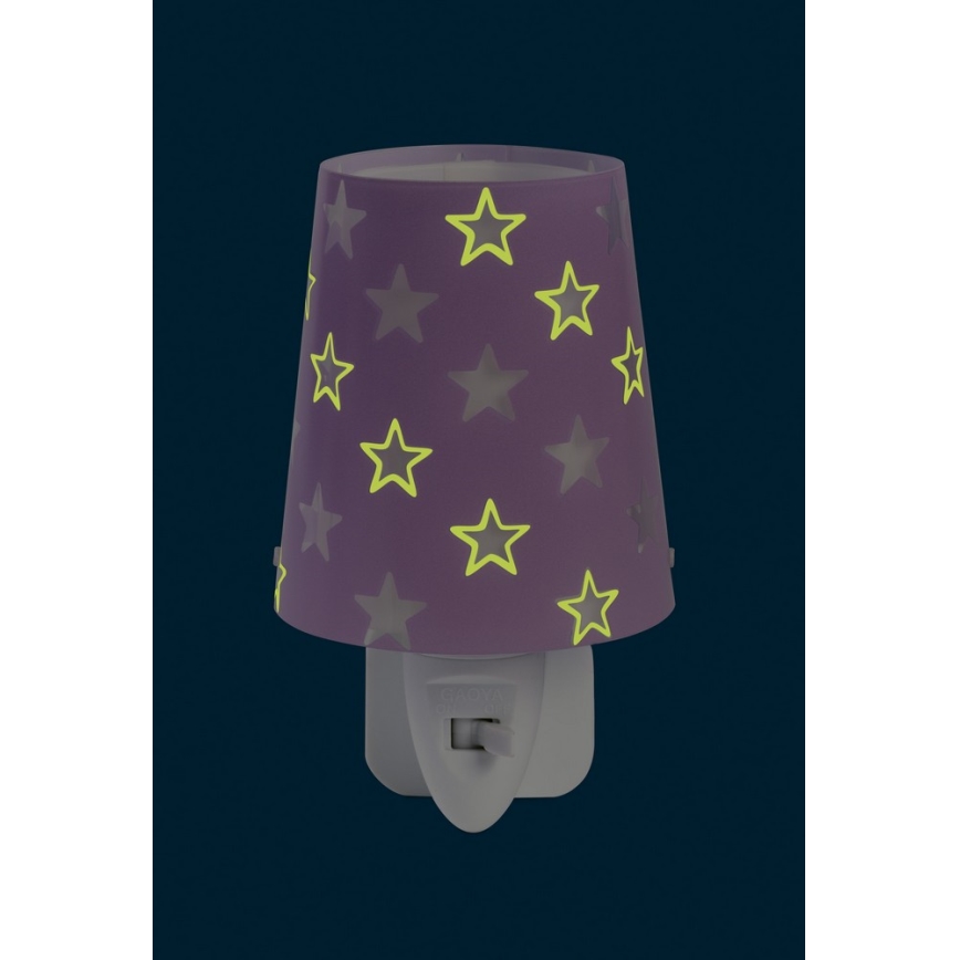 Dalber D-81215L - LED Detské nočné svetlo STARS 1xLED/0,3W/230V